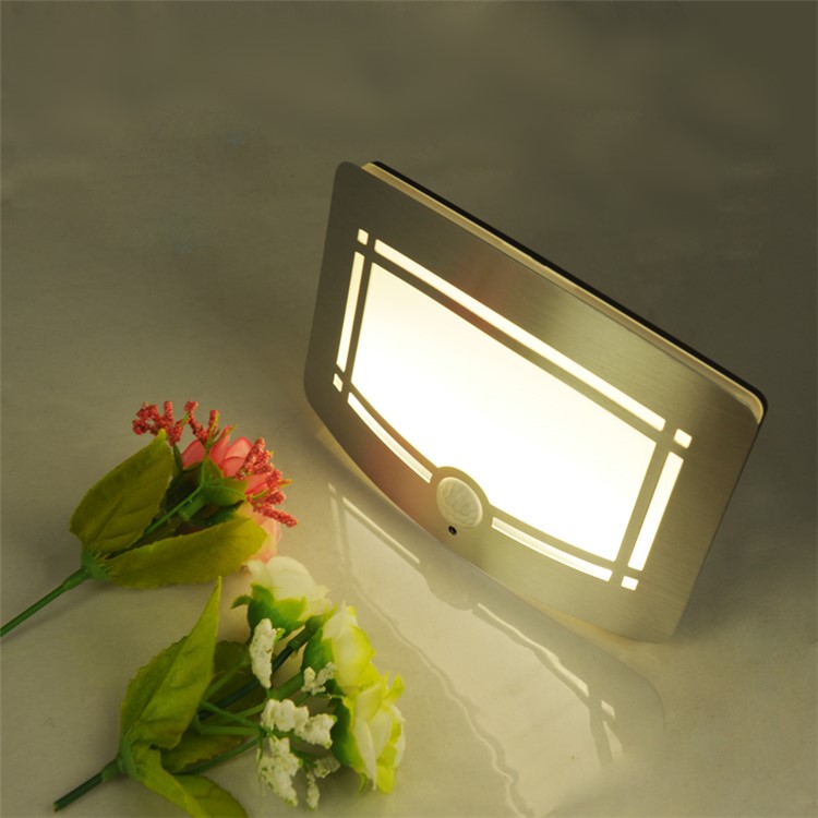 LIGHTMATES Battery-Powered Motion Sensor Activated LED Wall Sconce Night Light Auto On/Off WS01-3