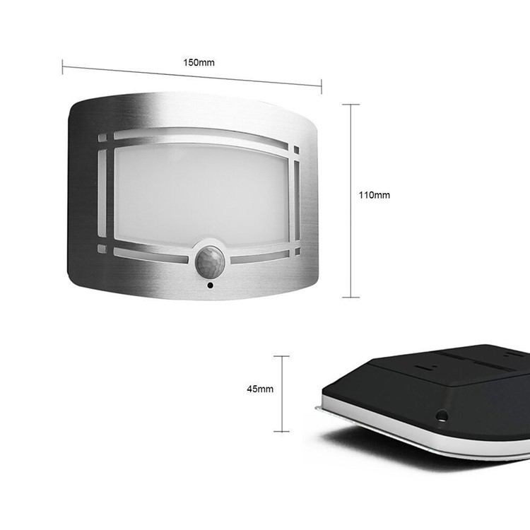 LIGHTMATES Battery-Powered Motion Sensor Activated LED Wall Sconce Night Light Auto On/Off WS01-4