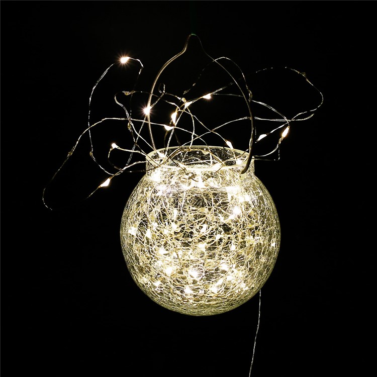 2Pcs/Set 7.5m 60 LED IP68 Waterproof Fairy Decorative Christmas Solar String Lights (CE,RoHS) - Warm White-12