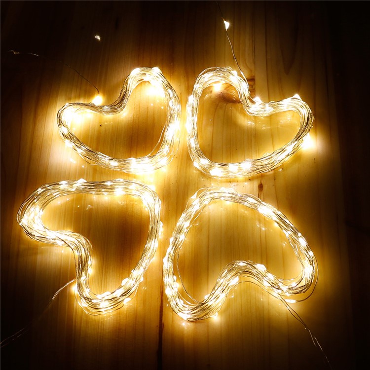 2Pcs/Set 7.5m 60 LED IP68 Waterproof Fairy Decorative Christmas Solar String Lights (CE,RoHS) - Warm White-14