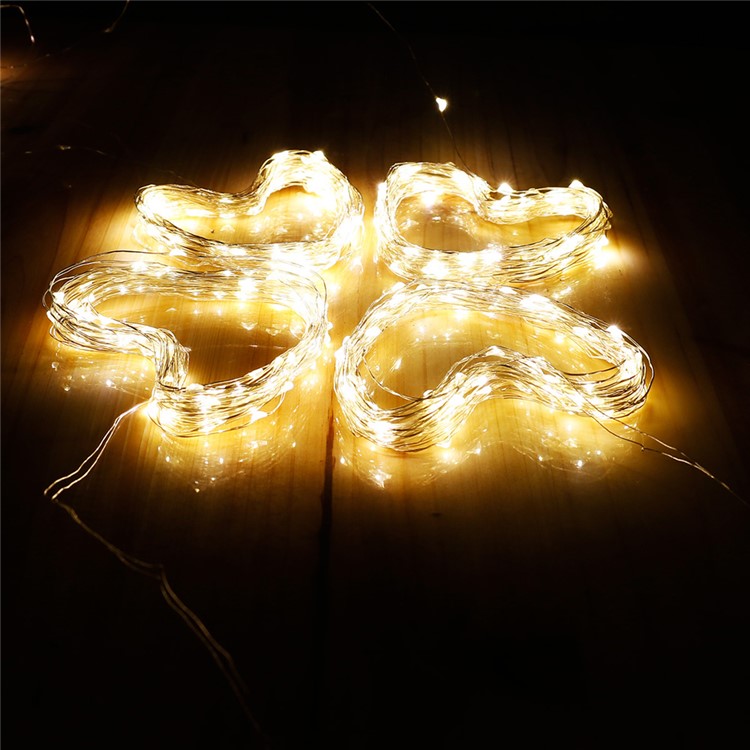 2Pcs/Set 7.5m 60 LED IP68 Waterproof Fairy Decorative Christmas Solar String Lights (CE,RoHS) - Warm White-15
