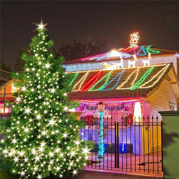 2Pcs/Set 7.5m 60 LED IP68 Waterproof Fairy Decorative Christmas Solar String Lights (CE,RoHS) - Warm White-18