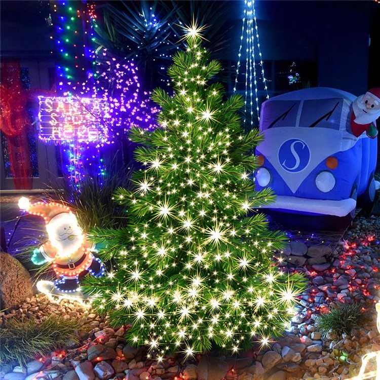 2Pcs/Set 7.5m 60 LED IP68 Waterproof Fairy Decorative Christmas Solar String Lights (CE,RoHS) - Warm White-19