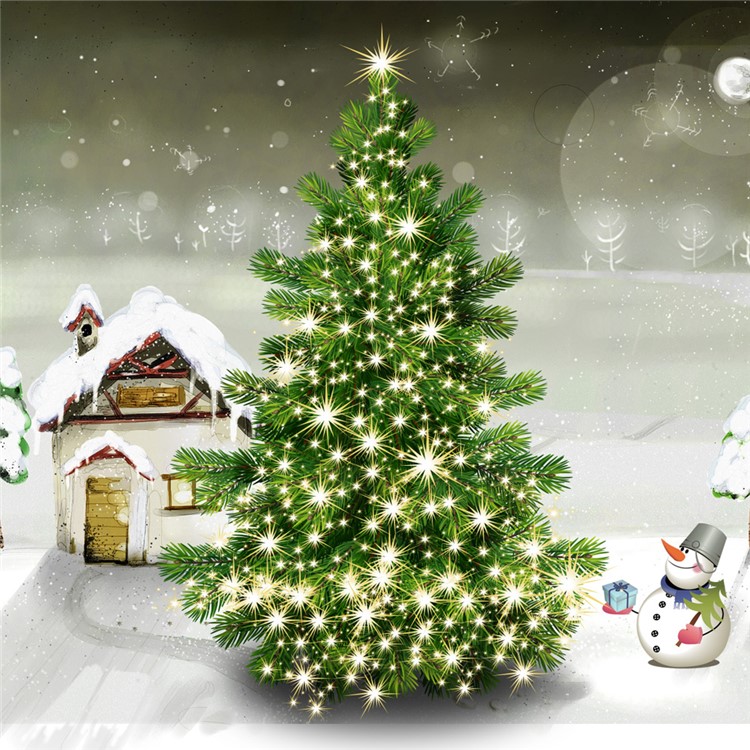 2Pcs/Set 7.5m 60 LED IP68 Waterproof Fairy Decorative Christmas Solar String Lights (CE,RoHS) - Warm White-20