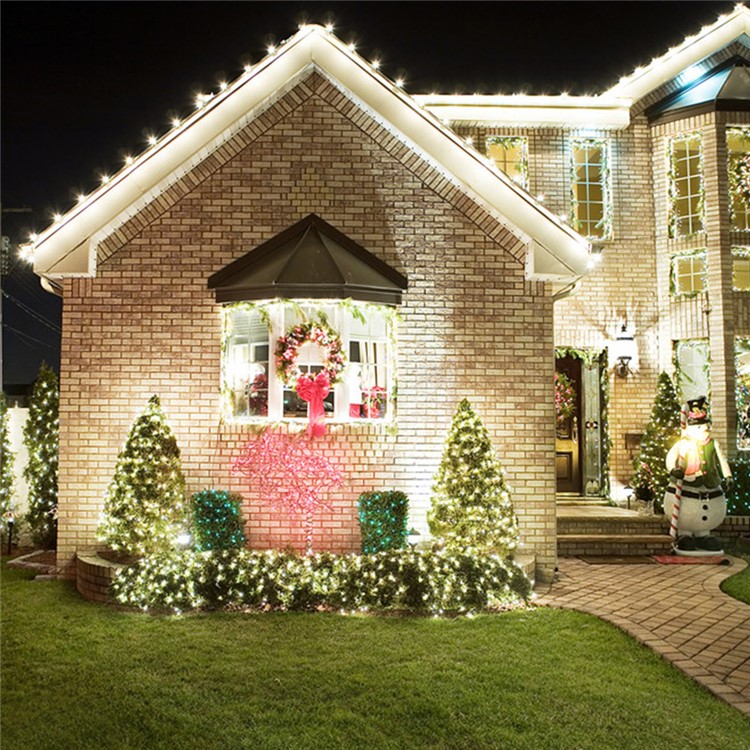 2Pcs/Set 7.5m 60 LED IP68 Waterproof Fairy Decorative Christmas Solar String Lights (CE,RoHS) - Warm White-21