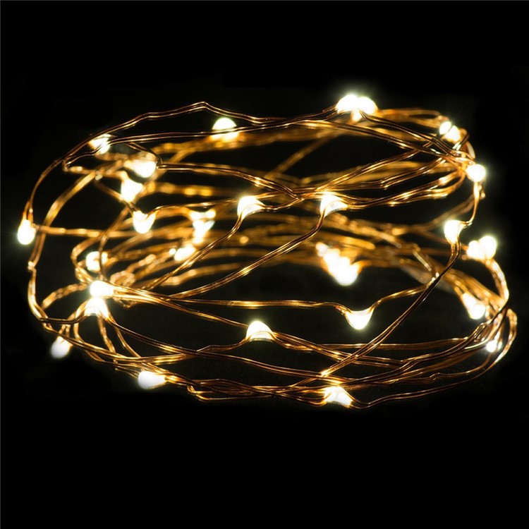 2Pcs/Set 7.5m 60 LED IP68 Waterproof Fairy Decorative Christmas Solar String Lights (CE,RoHS) - Warm White-6
