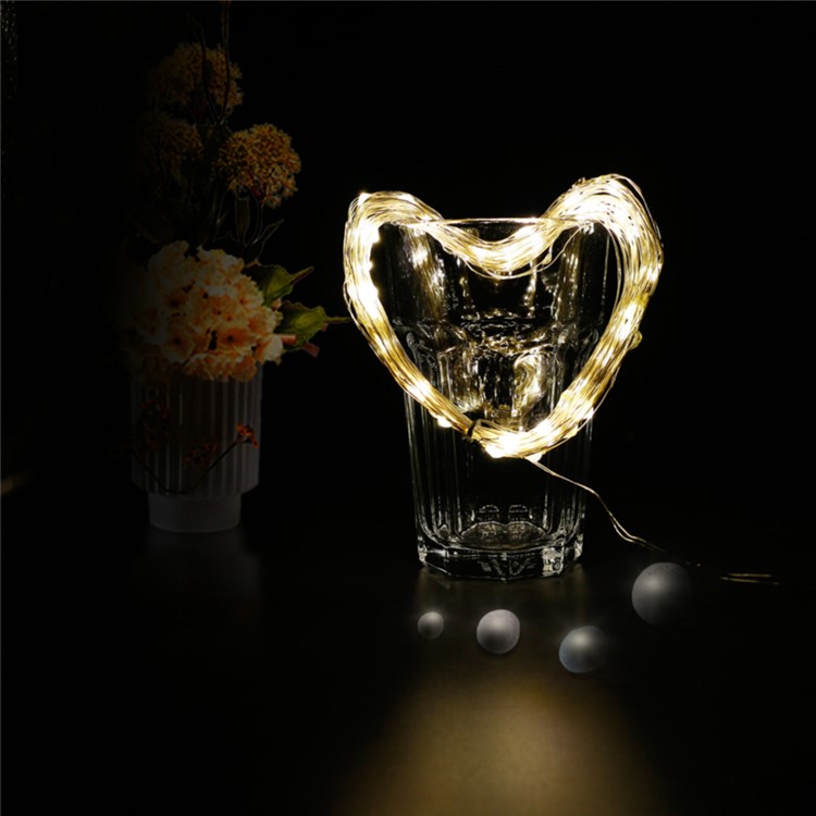 2Pcs/Set 7.5m 60 LED IP68 Waterproof Fairy Decorative Christmas Solar String Lights (CE,RoHS) - Warm White-7