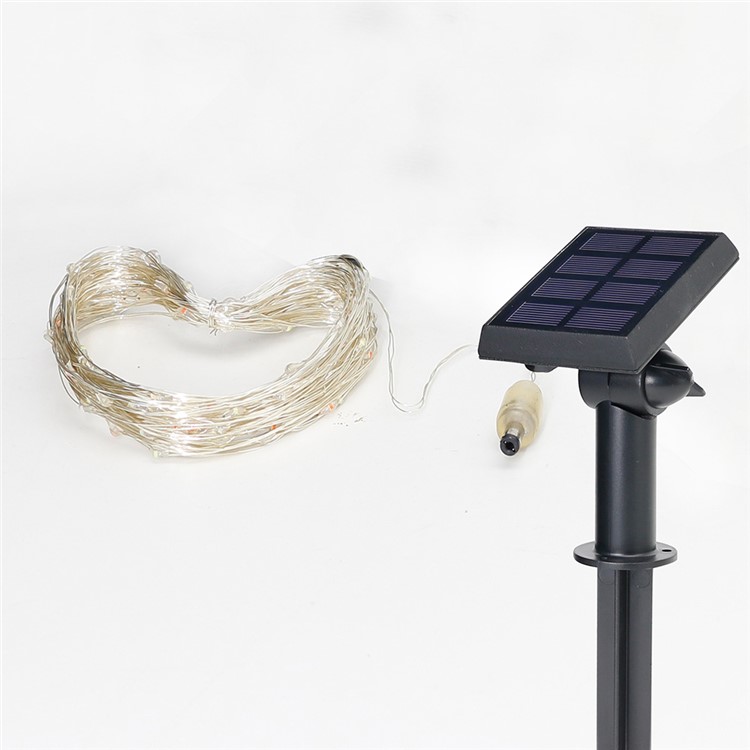 2Pcs/Set 7.5m 60 LED IP68 Waterproof Fairy Decorative Christmas Solar String Lights (CE,RoHS) - Warm White-9