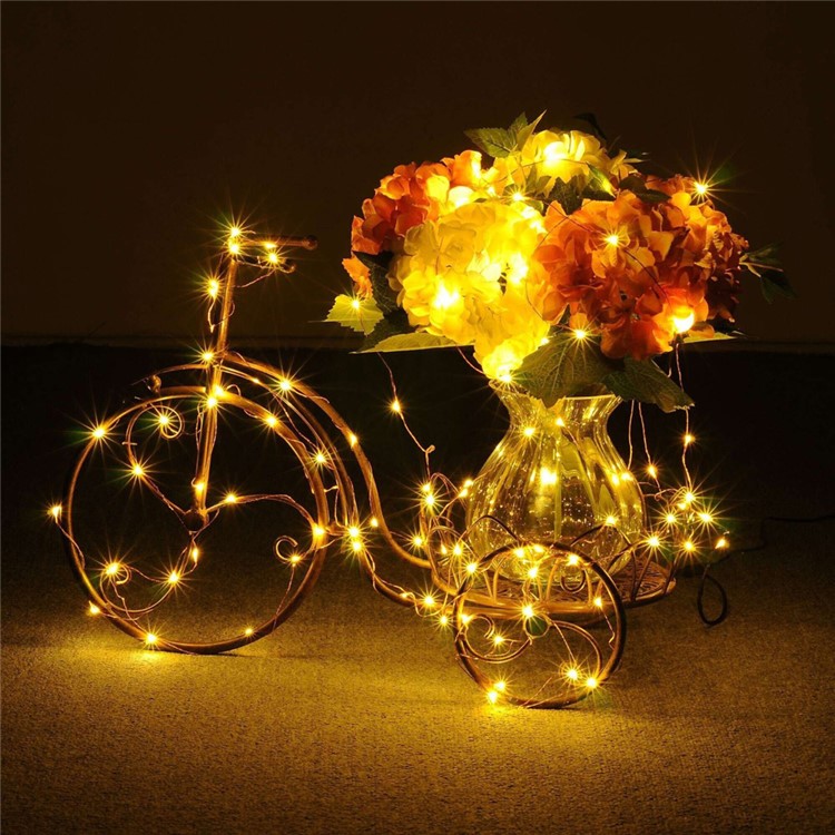 13 5m 120 Led Solar Powered Copper Wire String Lights Waterproof 8 13 5m 120 Led Solar Powered Copper Wire String Lights Waterproof 8 Functions For Outdoor