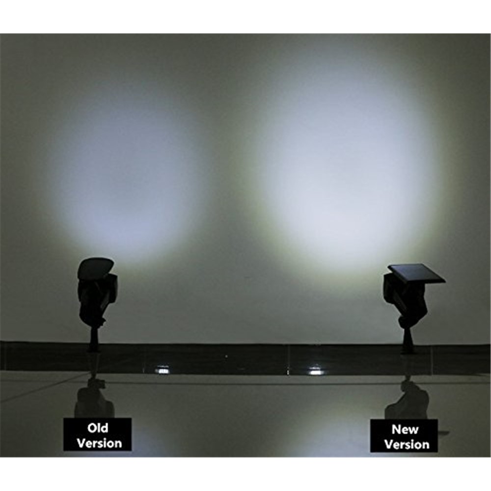 8-LED 400 Lumen Solar Spotlight Outdoor Landscape Light IP44 Waterproof Wall-mount/In-ground-18