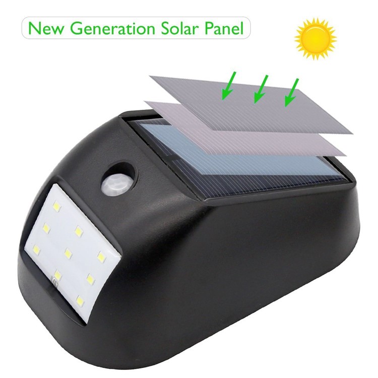 9-LED Solar Panel Powered Motion Sensor Lamp Outdoor Light for Driveway Path-3
