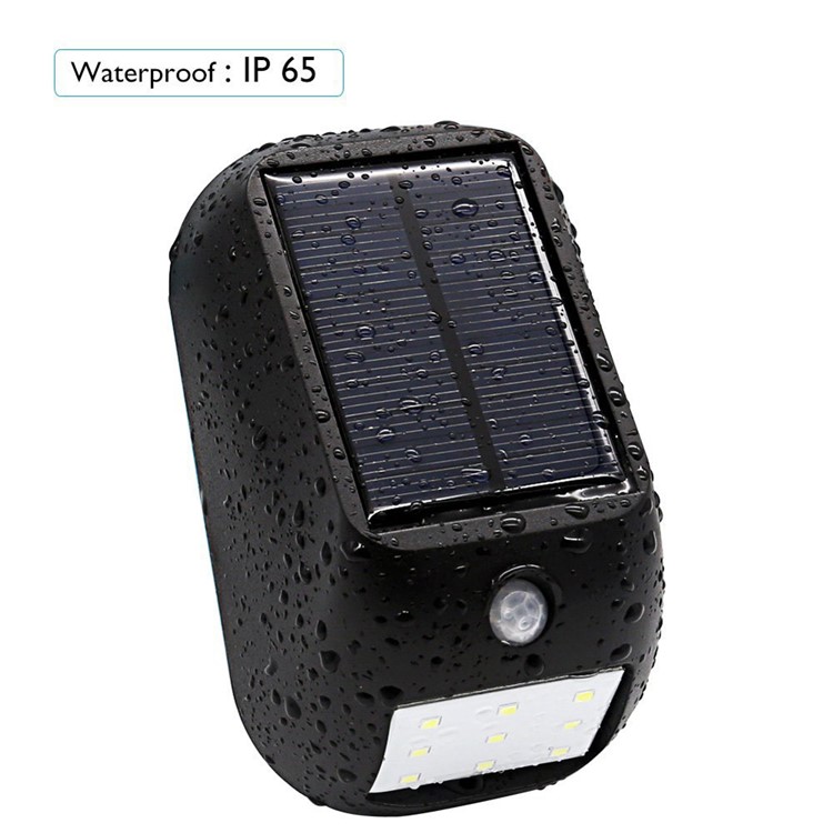 9-LED Solar Panel Powered Motion Sensor Lamp Outdoor Light for Driveway Path-5