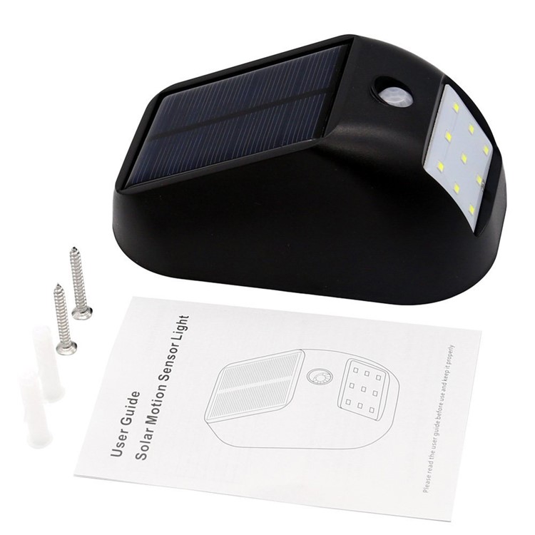 9-LED Solar Panel Powered Motion Sensor Lamp Outdoor Light for Driveway Path-6