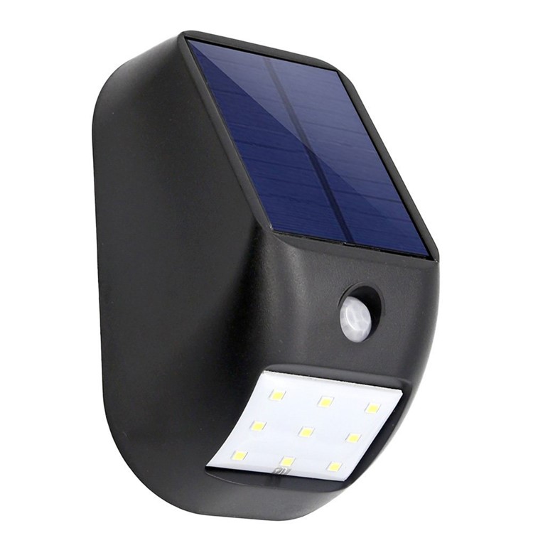 9-LED Solar Panel Powered Motion Sensor Lamp Outdoor Light for Driveway Path-8