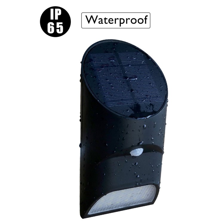 18-LED Solar Powered Outdoor Motion Active LED Light for Garden Patio - Black-1