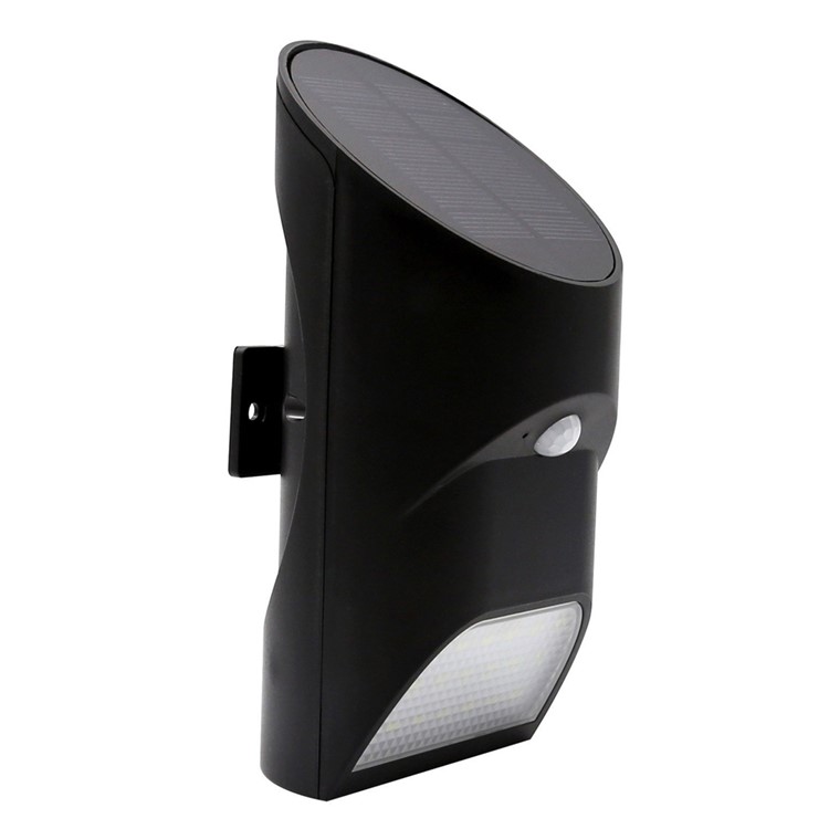 18-LED Solar Powered Outdoor Motion Active LED Light for Garden Patio - Black-2
