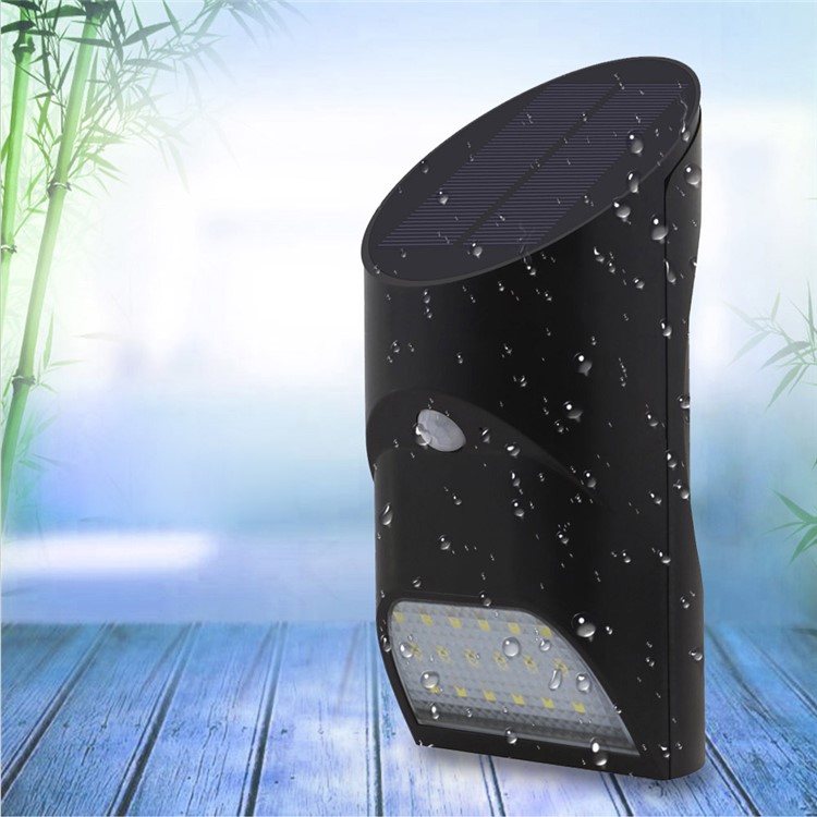 18-LED Solar Powered Outdoor Motion Active LED Light for Garden Patio - Black-5