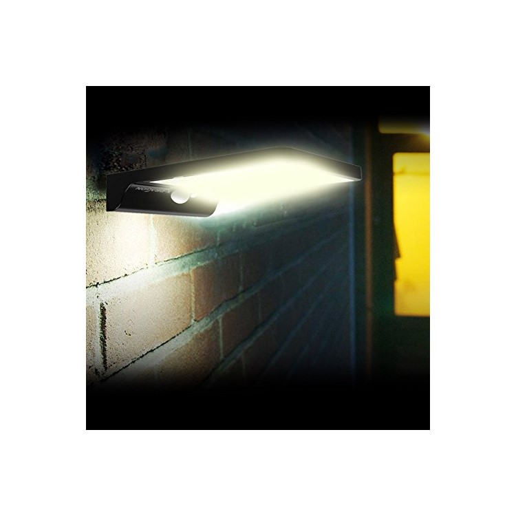Outdoor 36-LED Solar Powered Motion Sensor Light Waterproof Spotlight Wall Light - Black-1