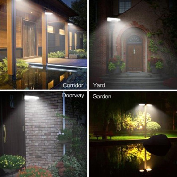Outdoor 36-LED Solar Powered Motion Sensor Light Waterproof Spotlight Wall Light - Black-13