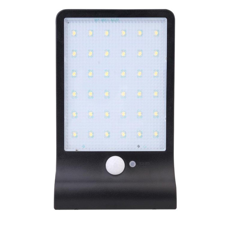 Outdoor 36-LED Solar Powered Motion Sensor Light Waterproof Spotlight Wall Light - Black-3