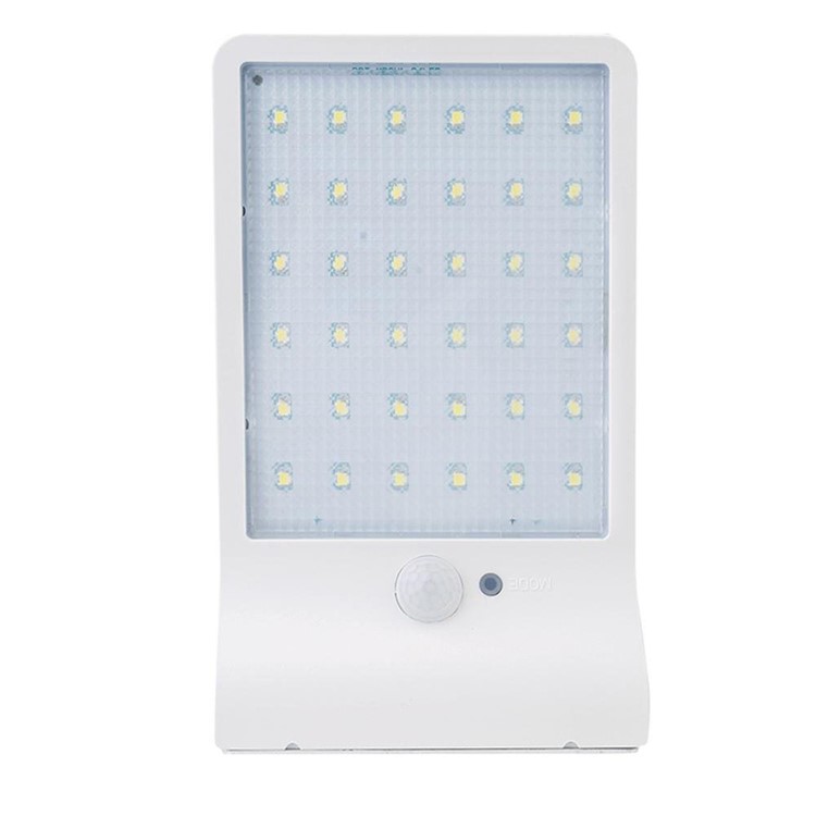 Outdoor 36-LED Solar Powered Motion Sensor Lamp Waterproof Spotlight Wall Light - White-3
