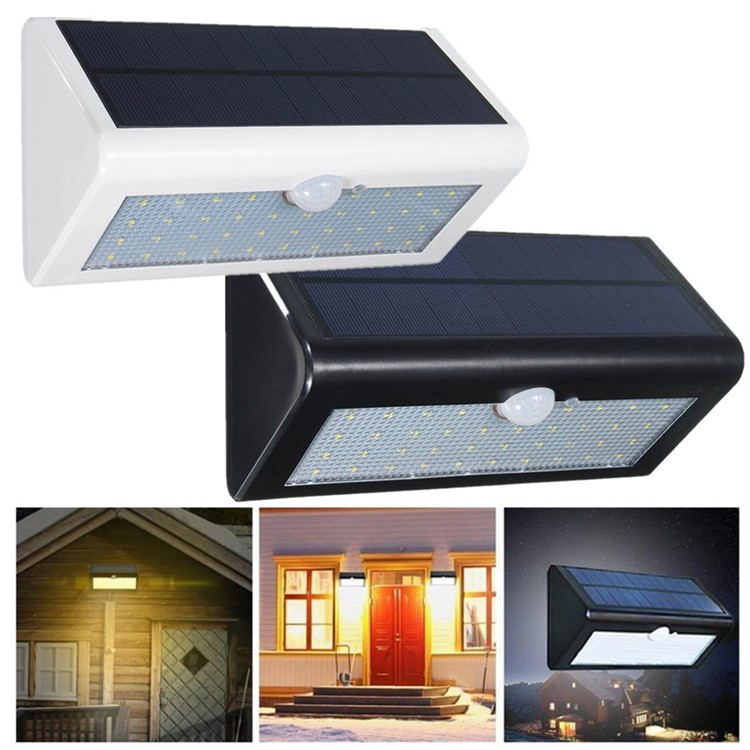 Waterproof Solar Powered Wireless Motion Activated Lamp 38-LED Solar Lamp - White-12