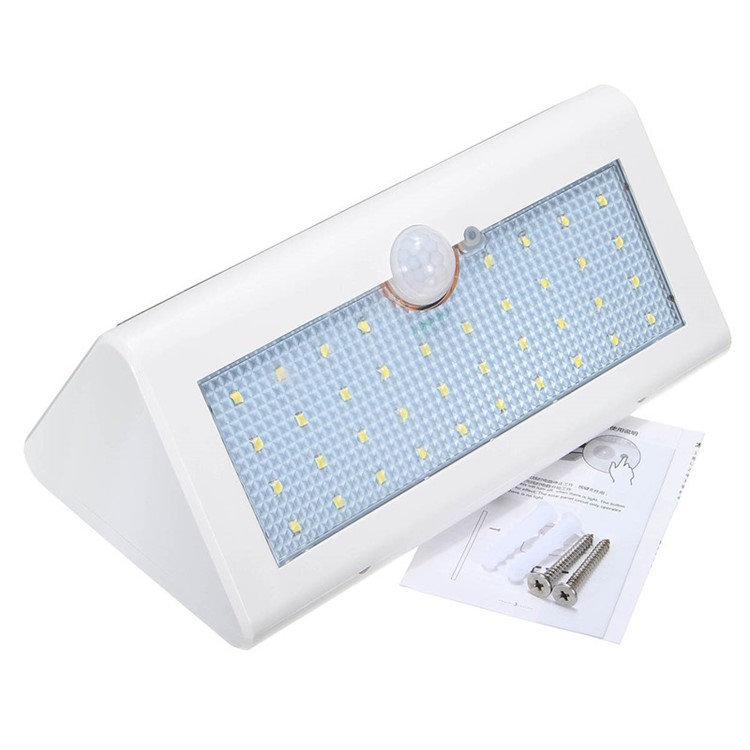 Waterproof Solar Powered Wireless Motion Activated Lamp 38-LED Solar Lamp - White-3