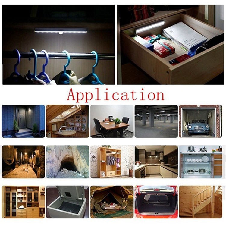 Classic Bar Style PIR Motion Wireless Wardrobe LED Light Aluminum Alloy Light Sensor Closet Lamp Light-9