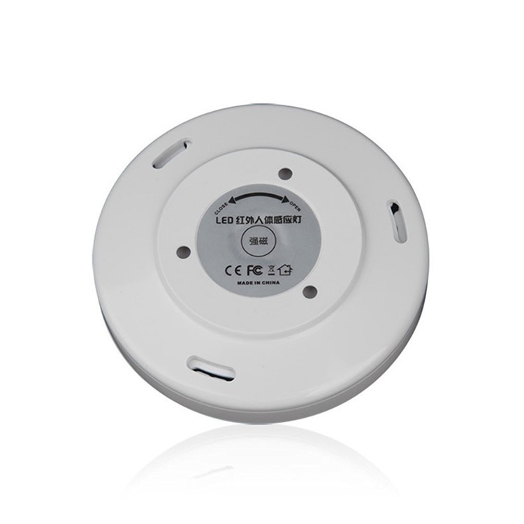 Battery-Powered PIR Sensor Activated LED Wall Sconce Night Light Auto On/Off - White-4