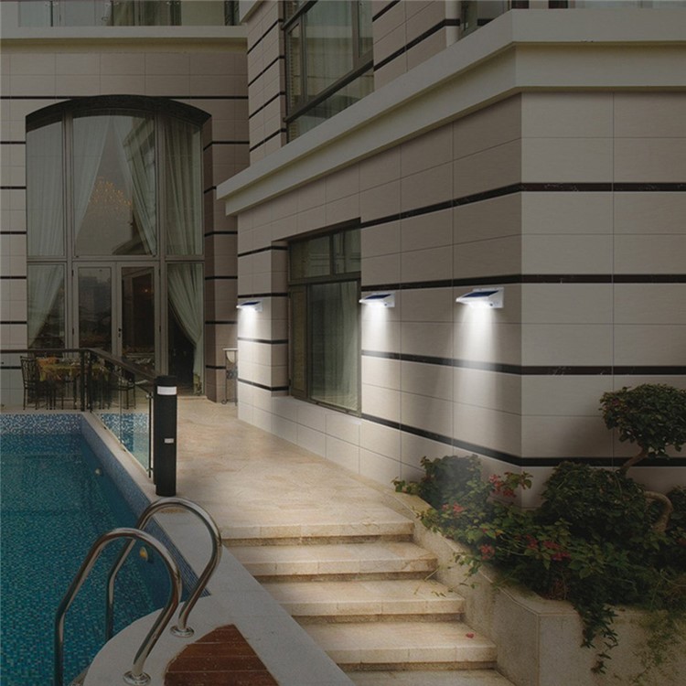 3 Modes 21-LED Solar Powered Motion Sensor Outdoor Wall Light IP44 Waterproof-4