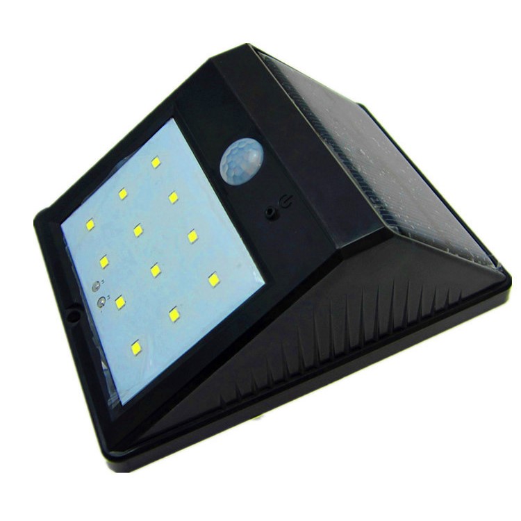 12 Led Solar Ed Motion Sensor Light Outdoor Triangle Shape Wall 12 Led Solar Ed Motion Sensor Light Outdoor Triangle Shape Wall Lamp 1