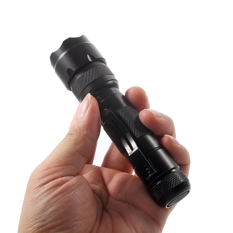 XLD-004G Outdoor 3-mode CREE LED Flashlight Torch, 10W 1100LM - Black-8