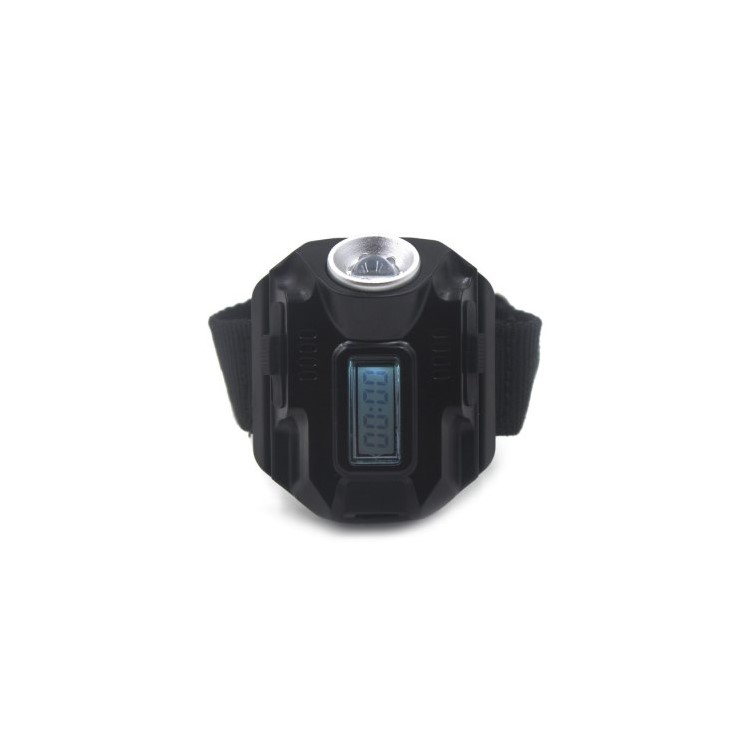 Outdoor Rechargeable LED Flashlight 200LM Torch Wrist Watch-3