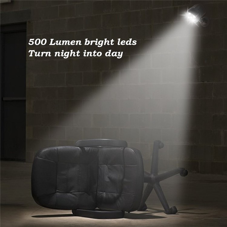 4 LEDs Sensor Outdoor Batteries Powered Wall Light Waterproof Motion Sensor Security Light-11