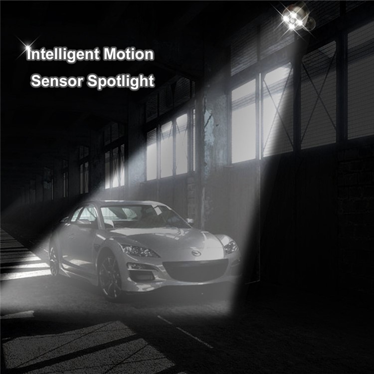 4 LEDs Sensor Outdoor Batteries Powered Wall Light Waterproof Motion Sensor Security Light-12