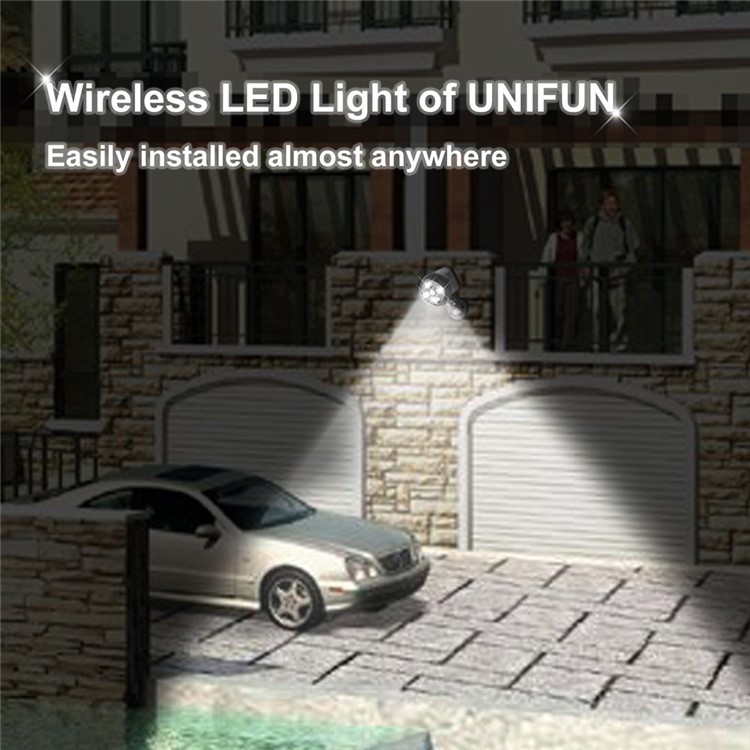 4 LEDs Sensor Outdoor Batteries Powered Wall Light Waterproof Motion Sensor Security Light-15