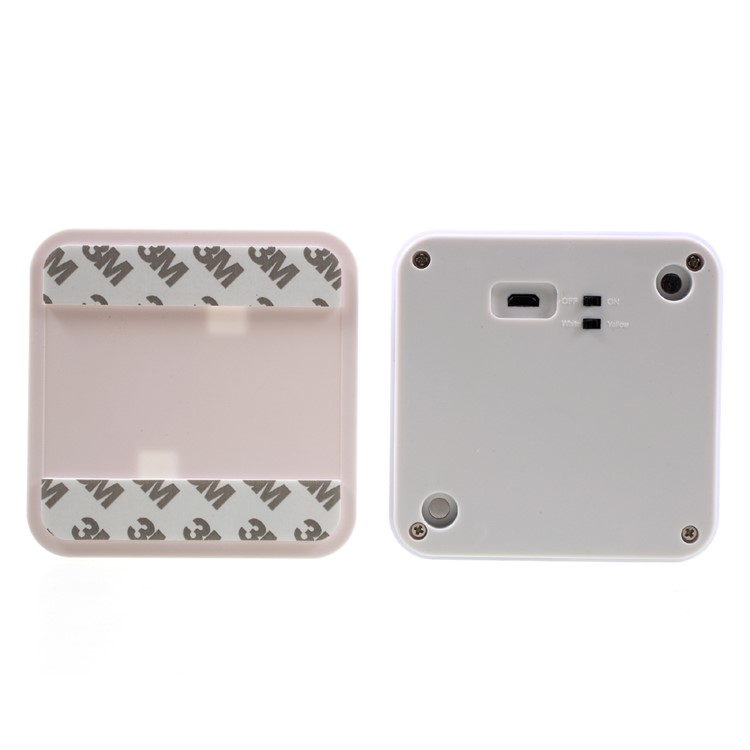 Wireless PIR Motion Sensor Light Control LED Night Light - White-4