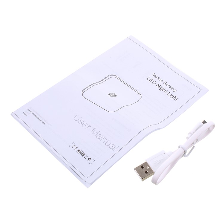 Wireless PIR Motion Sensor Light Control LED Night Light - White-7