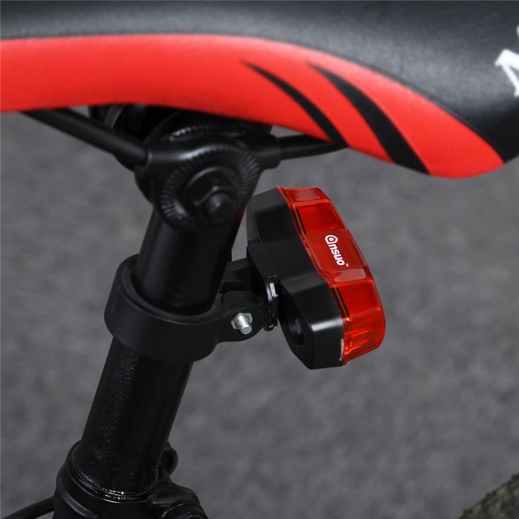 ANSUO Outdoor Waterproof Highlight 4-LED Bicycle Tail Light - Red-1