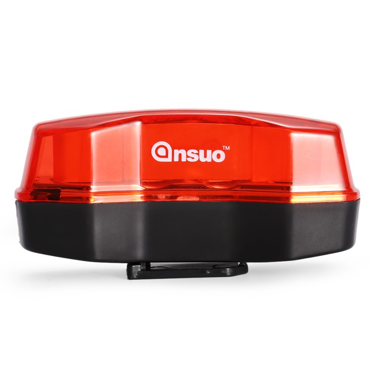 ANSUO Outdoor Waterproof Highlight 4-LED Bicycle Tail Light - Red-2