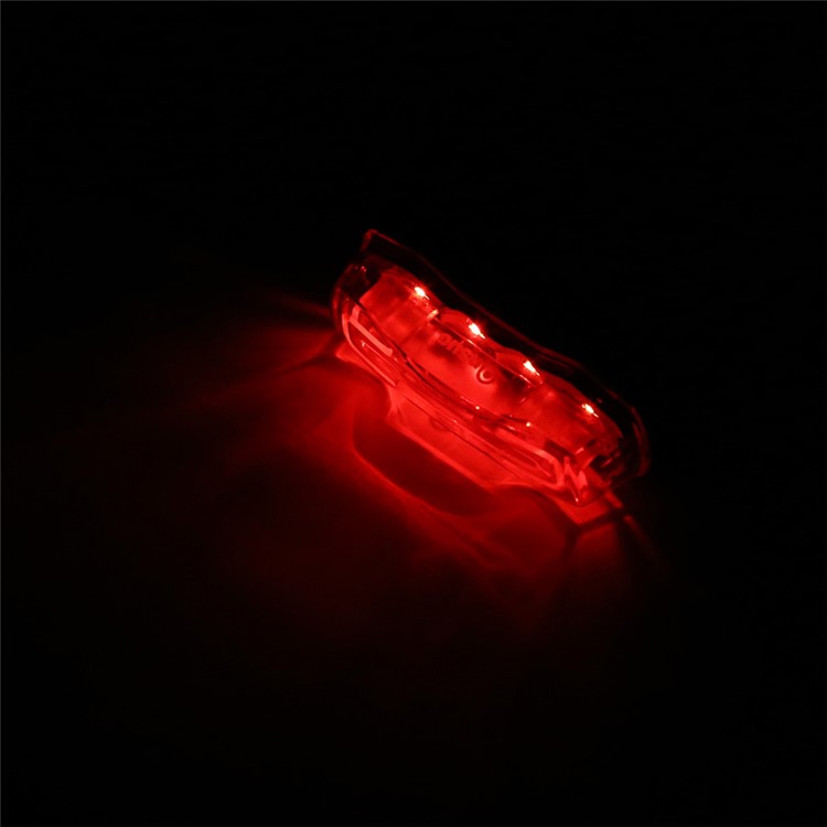 ANSUO Outdoor Waterproof Highlight 4-LED Bicycle Tail Light - Red-7