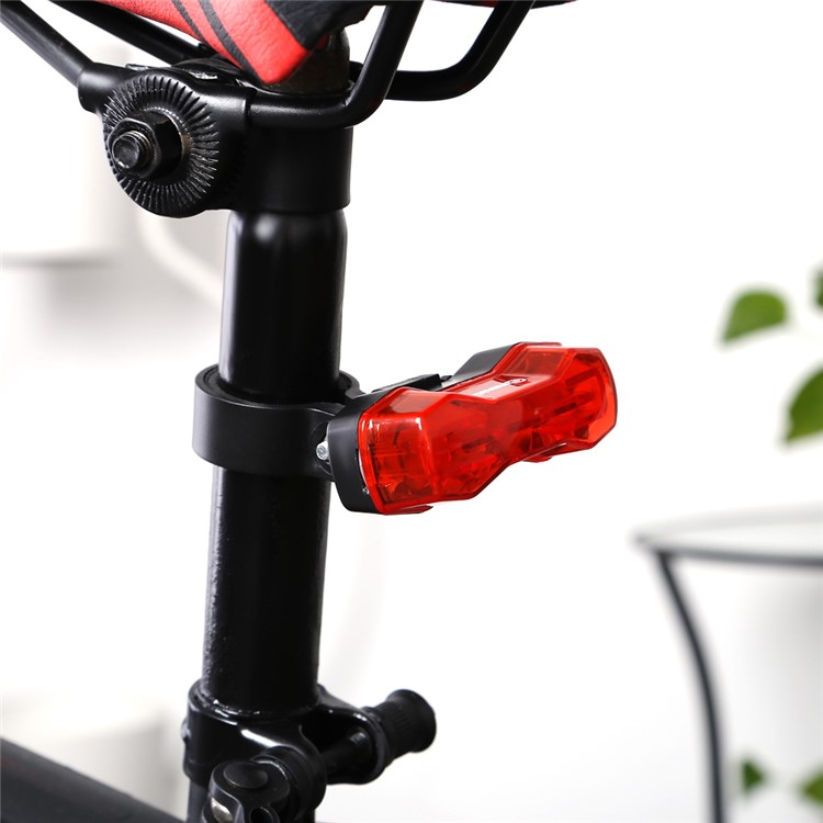 ANSUO Outdoor Waterproof Highlight 4-LED Bicycle Tail Light - Red-8