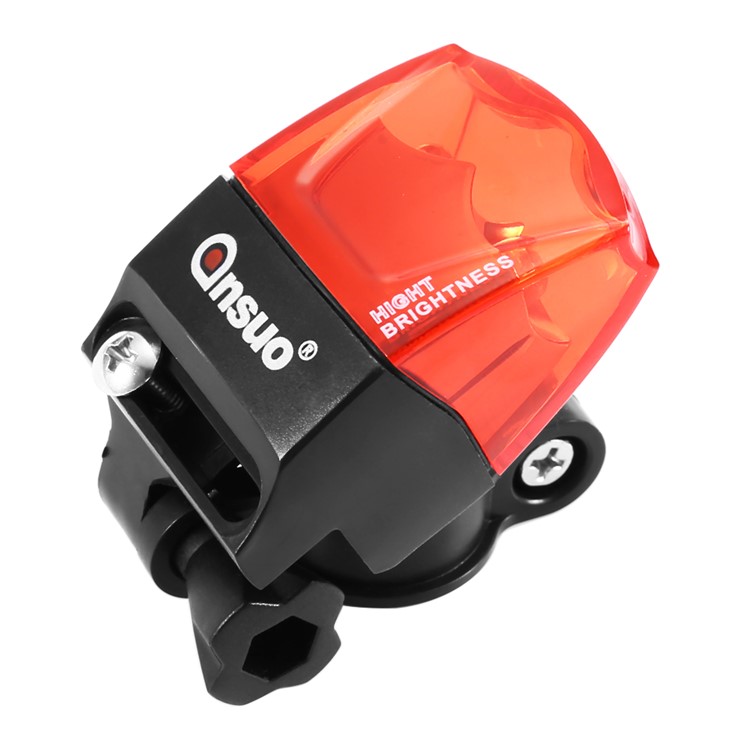 ANSUO Outdoor Multi-functional Waterproof Bicycle Taillight - Red-4