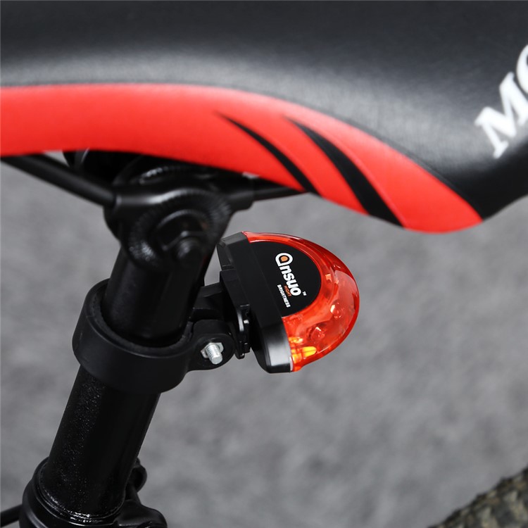 ANSUO Outdoor Waterproof 5-LED Taillight Bike Bicycle Safety Warning Tail Lamp with 7 Lighting Modes-1