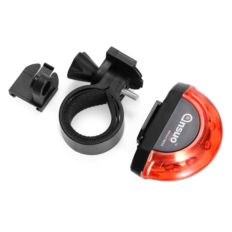ANSUO Outdoor Waterproof 5-LED Taillight Bike Bicycle Safety Warning Tail Lamp with 7 Lighting Modes-2