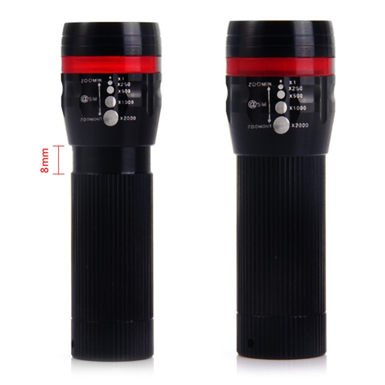 Bike Handlebar Light Set Front LED Torch + 5-LED Back Light - Red-6