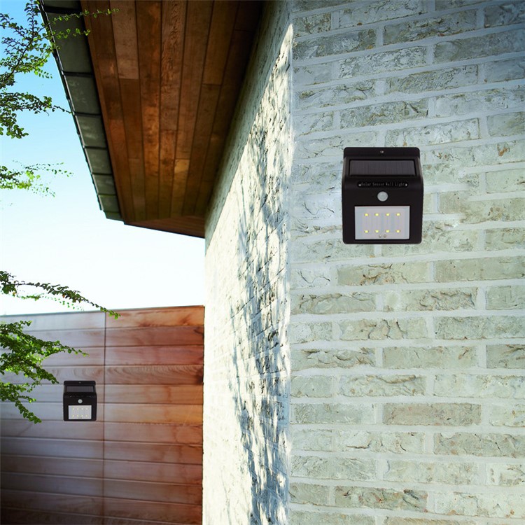 Solar Powered 8-LED PIR Motion Sensor Waterproof Outdoor Wall Light-1
