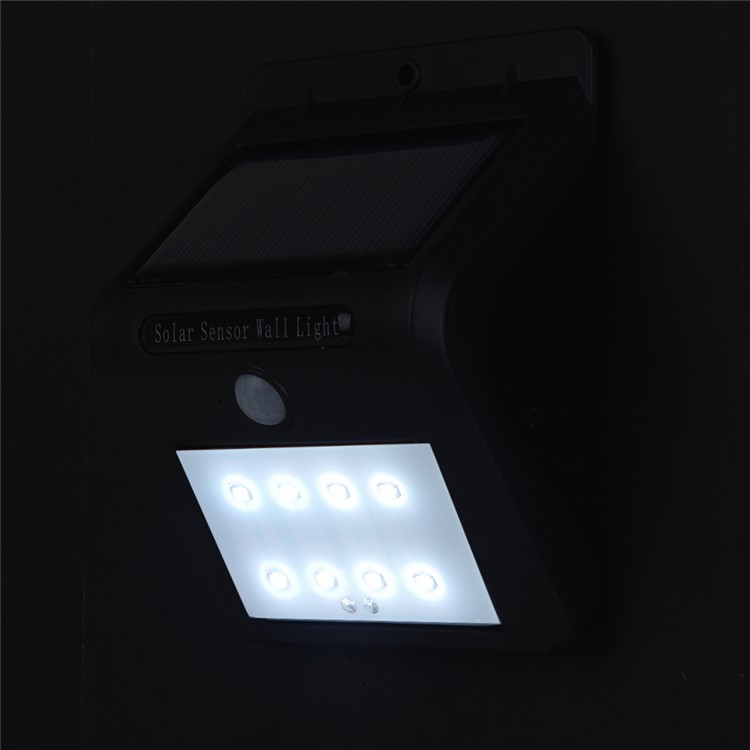 Solar Powered 8-LED PIR Motion Sensor Waterproof Outdoor Wall Light-13