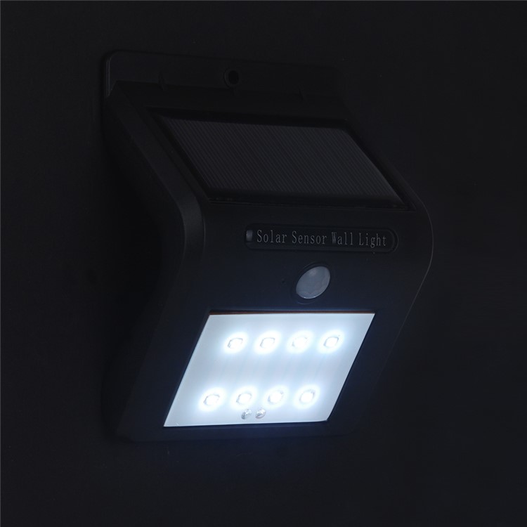Solar Powered 8-LED PIR Motion Sensor Waterproof Outdoor Wall Light-14