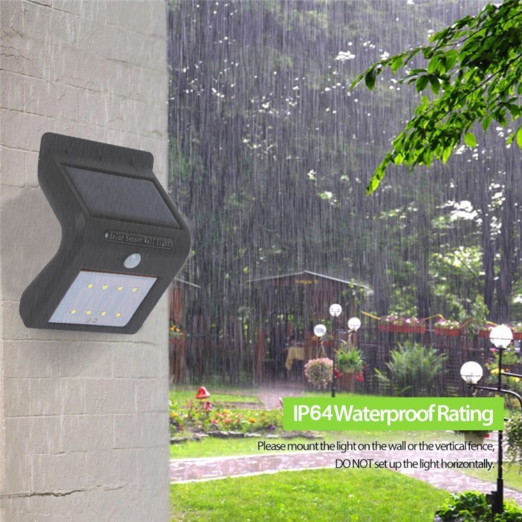 Solar Powered 8-LED PIR Motion Sensor Waterproof Outdoor Wall Light-15